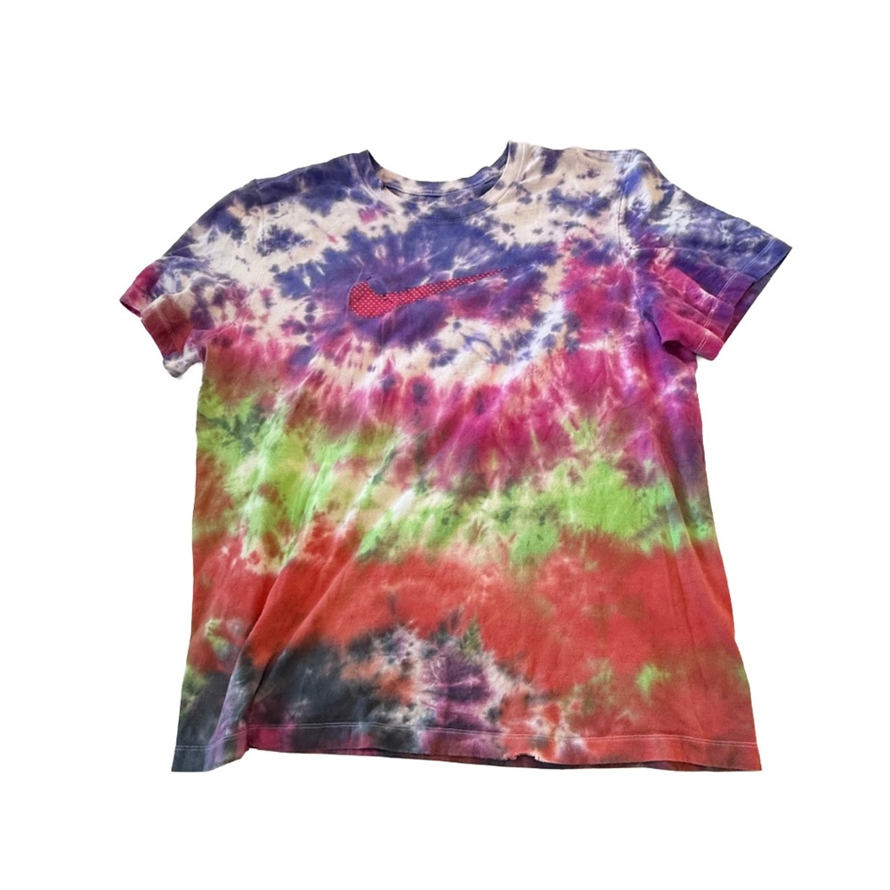 Nike Tie Dye T Shirt XL Multicolor Psychedelic Graphic Tee  #VintageVibes